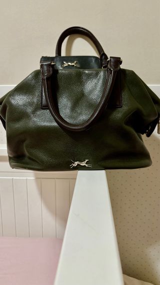 Bolso y monedero Bimba y Lola piel verde