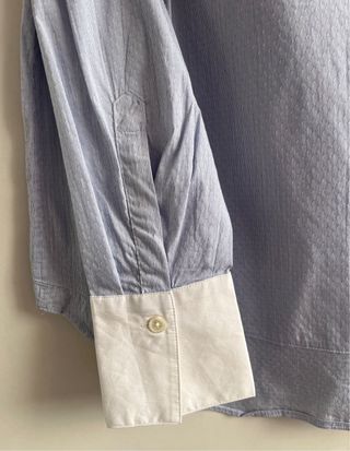 Camisa Massimo Dutti azul y blanca Talla M