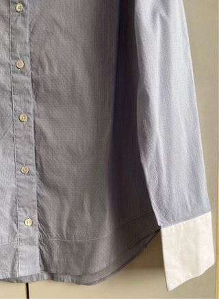 Camisa Massimo Dutti azul y blanca Talla M