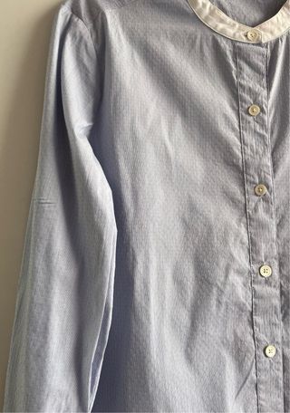 Camisa Massimo Dutti azul y blanca Talla M