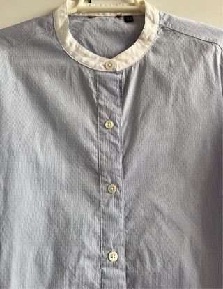 Camisa Massimo Dutti azul y blanca Talla M