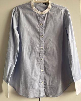 Camisa Massimo Dutti azul y blanca Talla M