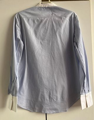 Camisa Massimo Dutti azul y blanca Talla M