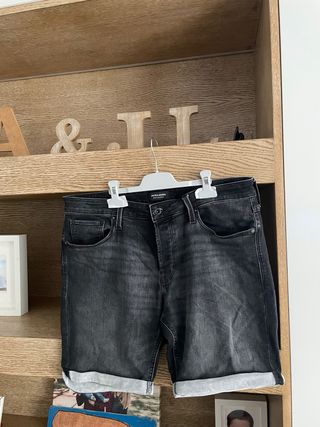 Pantalones cortos Jack & Jones negros Talla XL