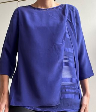 Blusa Massimo Dutti Azul Talla M