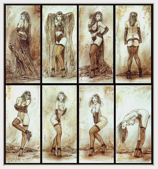 Lote Postales Luis Royo Striptease y S.F.