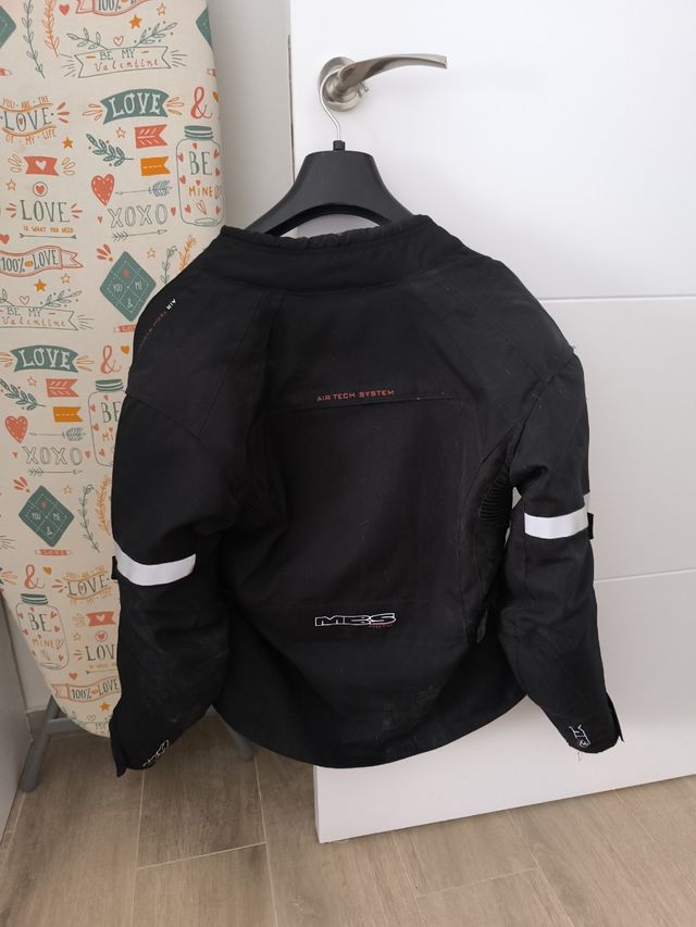 Chaqueta Moto Mujer MBS Tricapa Negra