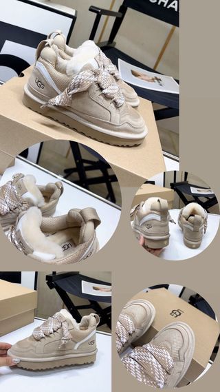 Pantufas UGG bege com atacadores
Do 36 ao 40