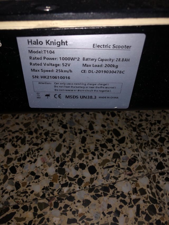 Patinete Eléctrico Halo Kinght