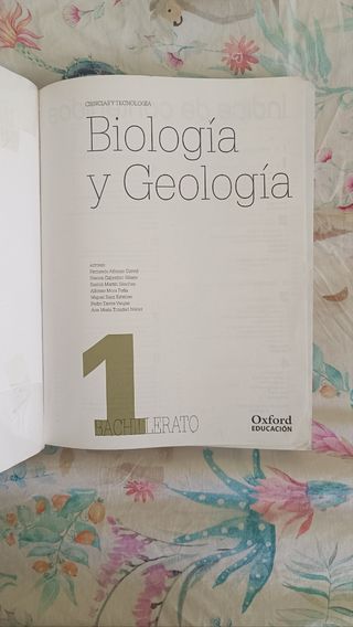 Biología y Geología 1º Bachillerato Tesela Libr...