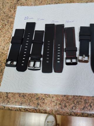 Correas de reloj negras
