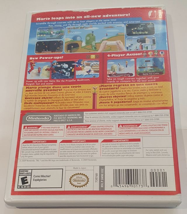 Videojuego New Super Mario Bros / Nintendo Wii
