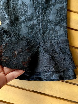 Top peplum tirantes Fornarina negro