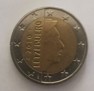 Moneda 2 euros Luxemburgo 2010