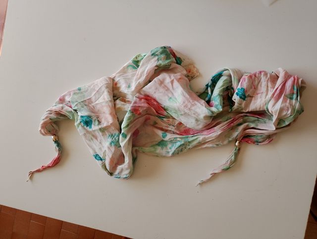 Fular con estampado floral