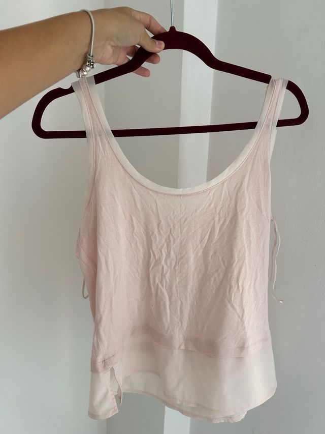 Blusa rosa con brillos