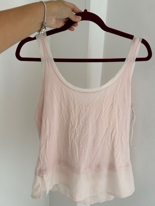 Blusa rosa con brillos