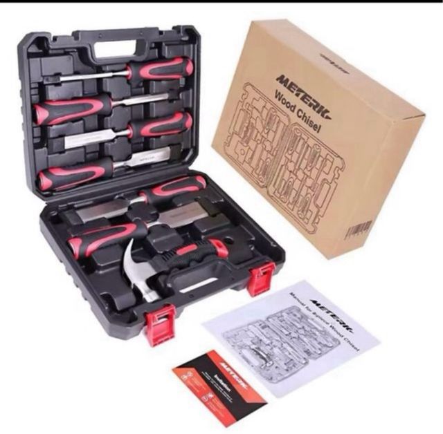 Juego de cinceles METERIK con martillo