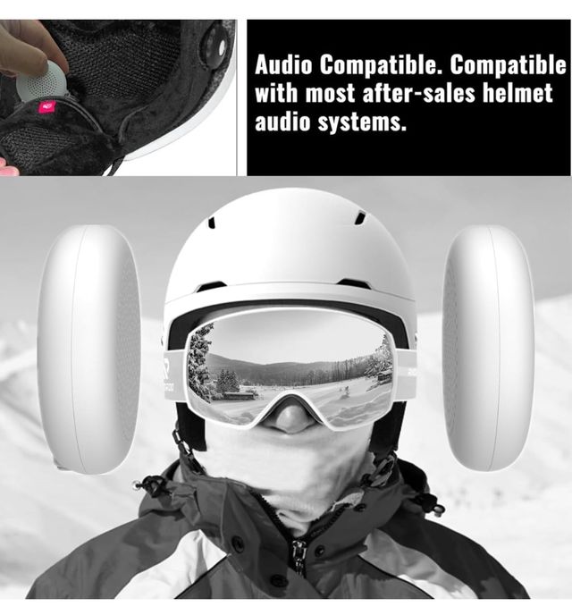 Auriculares M Jiuyunmu para Casco Blanco