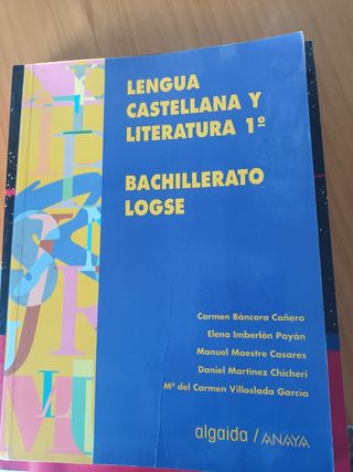 Lengua castellana y literatura, 1 bachillerato,...