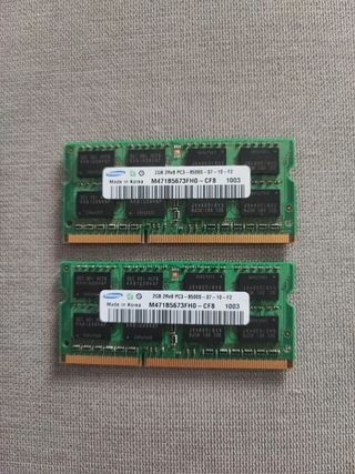 Memoria RAM Samsung 2GB PC3-8500S