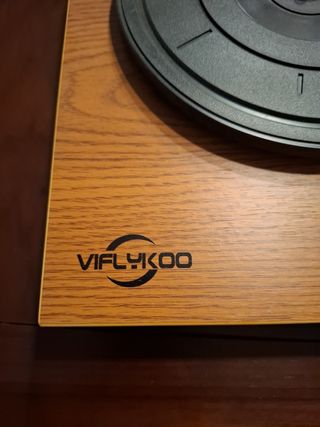 Tocadiscos VIFLYKOO Marrón