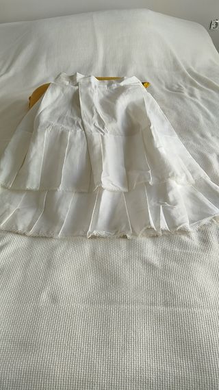 Enagua fallera niña blanca