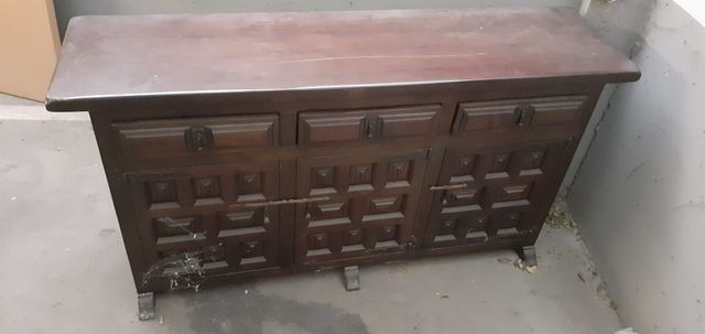 Mueble recibidor madera antiguo