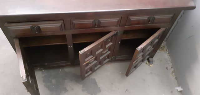 Mueble recibidor madera antiguo