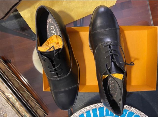 TOD'S Francesine Uomo Pelle Nere 42.5