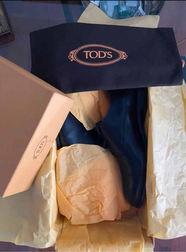 TOD'S Francesine Uomo Pelle Nere 42.5