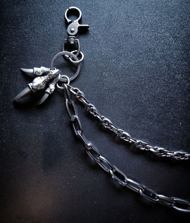 Catena portafoglio biker goth metal punk