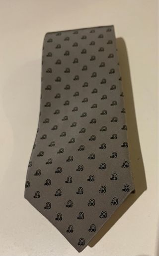 Corbata Tino Cosma Gris con Dibujo