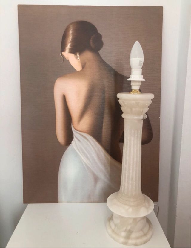 Lámpara de piedra alabastro