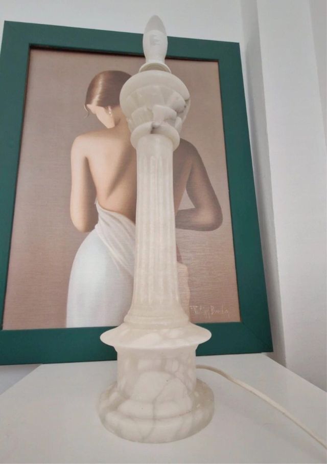 Lámpara de piedra alabastro