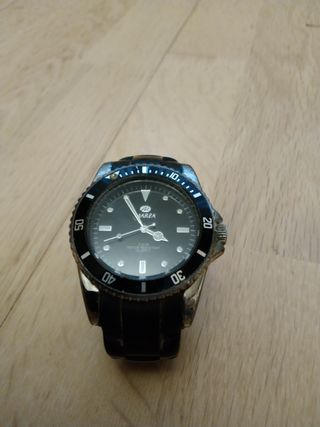 Reloj Marea Hombre Negro y Plateado