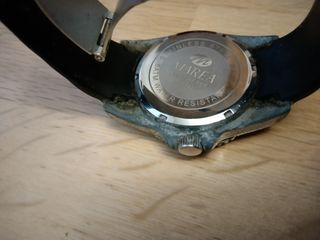 Reloj Marea Hombre Negro y Plateado