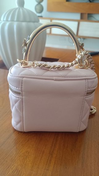 Bolso Aldo Rosa y Dorado nuevo 