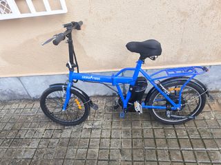 Bicicleta Eléctrica Skate Flash Azul