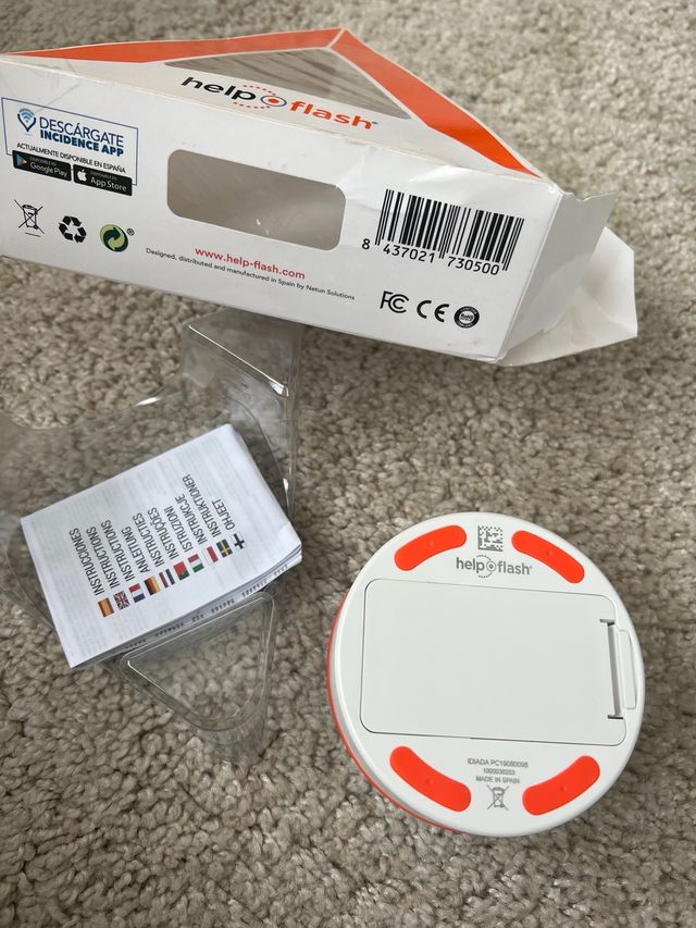 baliza emergencia v16 help flash luz vehículo