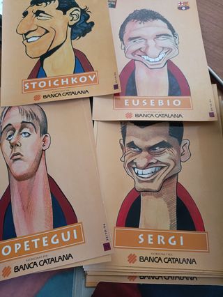 Pins Futbolistas Barça Caricaturas