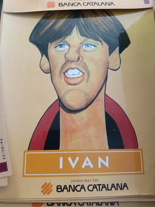 Pins Futbolistas Barça Caricaturas