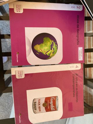 Atlas de Geografía ESO 2 y Arte Contemporáneo ESO