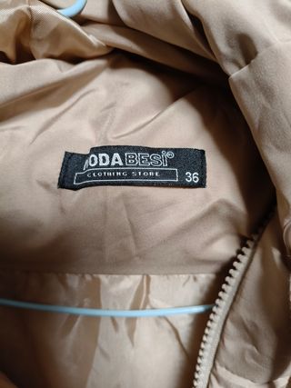 Anorak mujer beige
