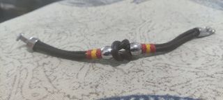Pulsera Cuero Bandera España
