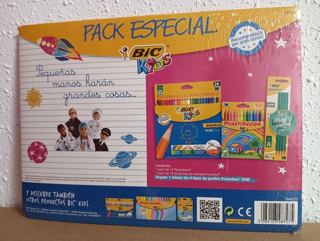 Pack Material Escolar BIC y Stabilo