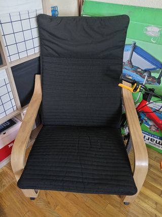 Sillón Ikea Madera Negro