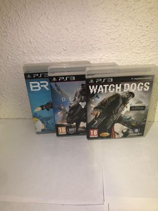 Juegos PS3: Watch Dogs, Destiny, Brink
