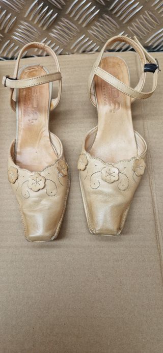 Sandalias de mujer beige, talla 35,  B.D.A