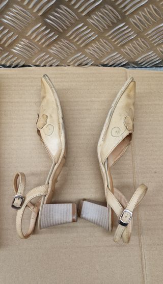 Sandalias de mujer beige, talla 35,  B.D.A